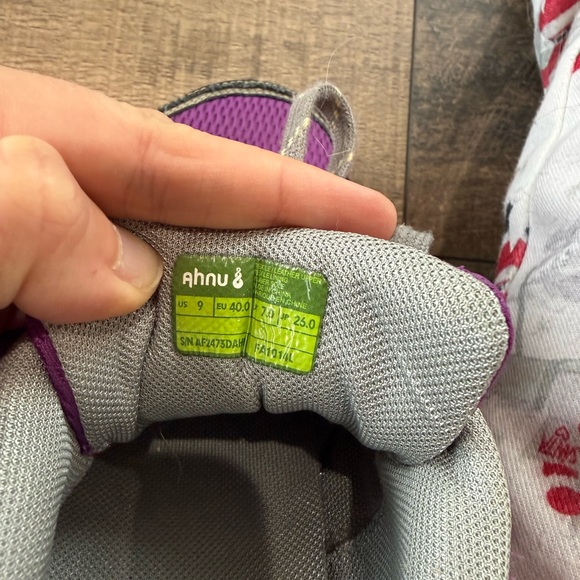 Ahnu Purple and Gray Athletic Shoes - Picture 4 of 5